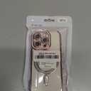 SMARTFOX Magnetic Glitter Case for iPhone 16 Pro 6.3", [Compatible with MagSafe], Military-Grade Protection, Bling Lens Protector, Luxury Diamond Clear Phone Cover for Women & Girls, Pink