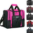 WOLT Bowling Ball Bag for Single Ball - Bowling Ball Tote Bag with Padded Ball Holder, 2 Pockets fit Bowling Shoes Up to Mens Size 14 and Accessories
