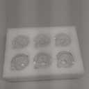 Glass Taper Candle Holders Set of 6 Clear Crystal Candle Holders for Candlesticks, Elegant Candlestick Holders for Table Centerpiece Wedding Party Christmas Thanksgiving Festival (Transparent)