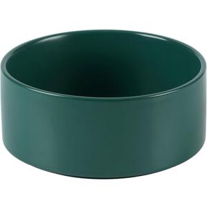 Havniva 8.3 Dog Bowl Ceramic Dog Food and Water Bowl, Durable Dog Water Bowl with Non-Slip Rubber Base Large Capacity Feeding Dishes for Large Dogs (Matte Dark Green)