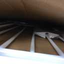 Baby Gate No Drilling, 29"-40" Auto Close Dog Gate Indoor for Doorways & Stairs, Pressure Mounted Adjustable Pet Gate, Easy Walk Through Child Gate for Children & Pets Stroller Friendly, White (29-40"Wide, 28"Tall)