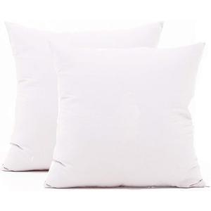 TAOSON Set of 2 , 100% Cotton Soft Square Decorative Throw Pillow Protector Pillow Covers Sofa Solid Colors Couch Cushion Pillowcases with Hidden Zipper Only Cover No Insert - White 20 x 20 inch