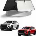 KUST Sun Shade Umbrella for 2018-2026 Chevrolet Chevy Traverse | Custom Fit Windshield Sunshade | Foldable Sunshade with Bendable Handle | Blocks Heat & UV Scratch Resistant Keep Car Cool Sunshield