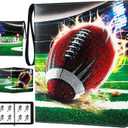 400 Pockets Football Cards Binder,Trading Cards Holder Card Collectors Album,Trading Card Binder 4 Pocket with 50 Removable Sleeves