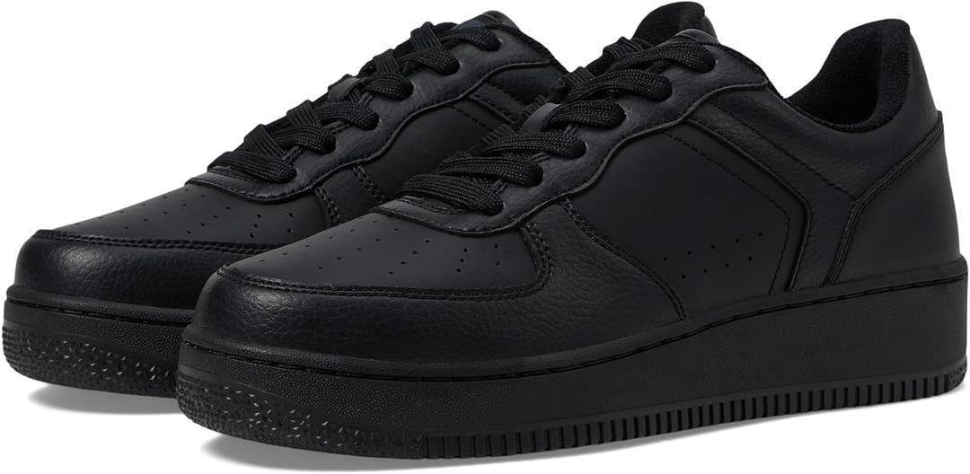 Shoes for Crews Unisex Slip-Resistant Work Sneakers - Comfortable, Non-Slip Work Shoes for Men & Women in Food Service, Warehousing, Maintenance - Holcombe, 10.5 Women/9 Men, Black