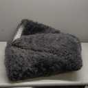 OLANLY Grey Round Rugs for Bedroom - Machine Washable, 7 ft Circle Area Rugs for Living Room, Soft and Fluffy Shaggy Carpet for Teen Girls and Boys, Nursery Rooms, Dorms, Home Decor Aesthetic