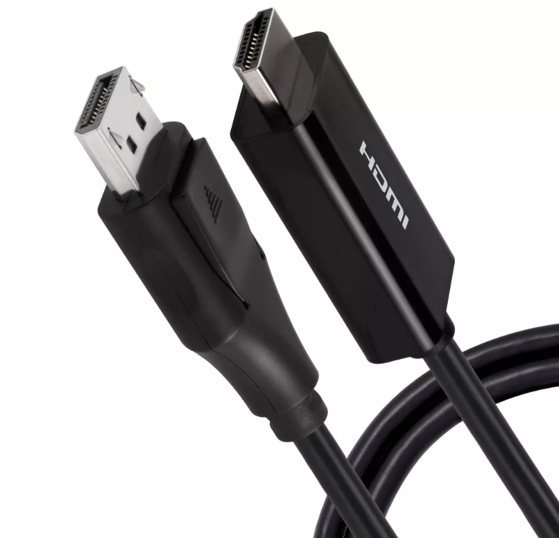 PHILIPS DisplayPort to HDMI Adapter, Unidirectional, Works with Laptops, Tablets, Full HD 1080p, 4K Ultra HD, Mac and PC Compatible, Compact Design, Portable, Black, SWV9200G/27