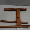 MUDEELA Plant Stand for Indoor Plants: Adjustable Width Fits 812 Inch Pots - Mid Century Modern Bamboo Plant Stand - 14.5 Inch Single Tier Small Floor Plant Holder, Dark Brown, 1 Pack (Without Pot)