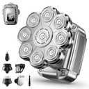 UltraCaput 9D Head Shavers for Bald Men, 5 in 1 Detachable Head Shaver with LED Display, IPX7 Waterproof Wet Dry Rechargeable Electric Shavers for Men Grooming Kit for Home & Travel