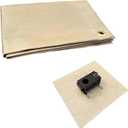 SoloWilder Fire Pit Mat 40" Wood Stove Under Grill Mat (940F Safety) for Deck BBQ Fireproof Floor Tent Campsite Insulation Protection