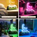 L LOHAS LED Cute Dinosaur Night Light, Kawaii Dinosaur Desk Lamp for Kids, Cute Desk Decor, USB Rechargeable, RGB, Night Light for Bedroom, Bedside, Living Room, Dining, Desk Decor, Gift