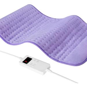 Heating Pad for Back Pain Cramps Relief, 17"x33" Extra Large Heating Pad Portable Heating Pads Birthday Christma s Gifts for Women, 6 Heat Levels, 4 Time Setting