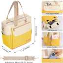 Lunch Box Lunch Bag Women, Leakproof Insulated Lunch Cooler Bag for Women, Large Lunch Tote Bags Adults(Yellow,16.2L)