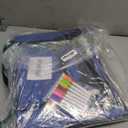 2Pcs Kids Travel Tray, Kids Travel Trays for Car Seat, Road Trip Essentials for Toddler, Carseat Lap Tray with Dry Erase Board & Storage Organizer for Road Trip Activities for Kid, Blue