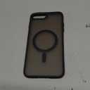 for iPhone SE Case 2022/2020,iPhone 8/7 [Wireless Charging] [Compatible with Magsafe] [Translucent Matte] [Anti-Fingerprint] Slim Hard Phone Case for iPhone 8 4.7"-Black