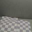 VivaNest Grey Checkered Grid Checkerboard Kitchen Rug Sets [2 PCs], Anti-Fatigue, Waterproof Non-Slip Kitchen Mats Heavy Duty Ergonomic Comfort Foam Rug for Floor, Home, Laundry,17"x29"+17"x47"