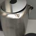 Amazon Basics Electric Stainless Steel Kettle for Tea and Coffee, BPA-Free, Fast Boiling, Auto Shut-Off, 1 Liter, 1500W, Black and Silver