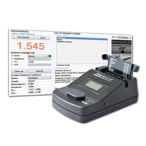 Presidium Refractive Index Meter II (PRIM II) Digital Gemstone Tester | Wide Range 1.000–3.000 RI Measurement for Diamonds, Moissanite & Gem Identification | No RI Liquid Needed, Desktop Jewelry Tool