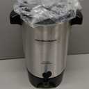 Hamilton Beach 45 Cup Coffee Urn and Hot Beverage Dispenser, Silver (EXP 08/22/29)