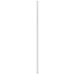 Plasticade Power Post Plastic Sign Post for Parking, Traffic and Property Signs, Reinforced, Lightweight Square Post for Durability and Wind Resistance, 60" x 1.75", 3.25 lbs., White, Base Not Included
