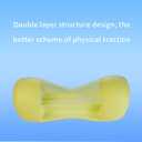 Bespilow Cervical Neck Traction Pillow for Pain Relief - 30 Min Daily Stretcher & Relaxer - Dual-Layer Memory Foam Neck Roll for Back Sleeping - Small Orthopedic Bolster with Cooling Cover