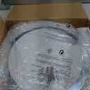 UOFUS 32W LED Flush Mount Ceiling Light Chrome 15.7inch Modern Round Ceiling Light Fixture 3000K-6000K Super Bright Circle Ceiling Lamp for Bedroom Kitchen Dining Room Entryway Hallway Foyer (Silver)