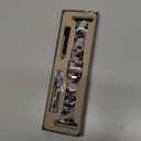 V.R.HOPE Resin Watch Band Compatible with Apple Watch Band for Women 38mm 40mm 41mm 42mm Tortoise Fashion Lightweight Bracelet Strap for iWatch Series 11/10/9/8/7/6/5/4/3/2/1/SE3 (Black Floral)