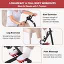 Pedal Exerciser Bike for Seniors, Arm Leg Hand and Knee Elderly Exercise Equipment, Sitting Home Exercise Machine for Total Body, Upper and Lower Limb Physical Therapy Trainer