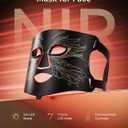 7-in-1 Red Light Therapy for Face & Neck, Skin-Friendly Silicone Red Light Therapy Mask with 324 LEDs, 5 Brightness Levels & 20 Mins Timer, Led Face Mask Light Therapy for Home & Travel