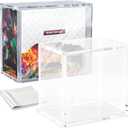 PKMN Booster Box Case Protector, 8mm + 5mm Ultra Thick Acrylic Booster Box Case with 5x3mm Strong Magnets, Compatible with PKMN Booster Boxes