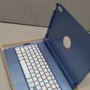 FUWANG Touch Keyboard Case for iPad (A16) 11th Generation 11 inch 2025&10th Gen 10.9 inch 2022, 360 Rotate for iPad 10th Generation Case with Keyboard, Backlit Keyboard Case with Pencil Holder, Blue