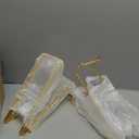 Large Plate Holder Display Stand - 12 inch Super Tall Big Plate Stands for Heavy Duty Display - Metal Picture Frame Stand - Tabletop Easel Stand for Decorative Platter | Plaque | Book - 3 Pack - Gold