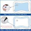 Thickened Sensory Water Mat for Cats & Dogs,Summer Cooling Playmat with Floating Fish,Non-Leak Design for Indoor Bored Pet Play Sleep & Exercise, (69x50x8cm)