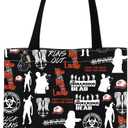 MNIGIU TV Series Cosmetic Bag TV Series Merch TV Series Fans Gift TV Series Themed Gift (Run-out Black Tote)