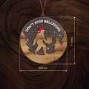 2 x Big Foot Christmas Ornaments 2026, Don't Stop Believing Funny Sasquatch Ornament for Camping Lovers, Bigfoot Xmas Ornaments Gifts for Men Women, Cool Bigfoot Gifts for Friends, Family, Coworker