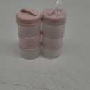 Termichy Stackable Formula Dispenser Portable Milk Powder Container, 2 Pack, Light Pink