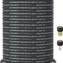 3/8" 4800PSI Pressure Washer Hose 150FT with 360° Swivel Quick Connect, Flexible & Kink Resistant Steel Wire Braided & Durable for Hot/Cold Water, High Power Washer Hose With M22 14mm Adapter