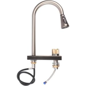 Waterfall Kitchen Faucet, Stainless Steel Pull Down Sprayer for Home Versatile Usage for Various Kitchen Tasks with Waterfall Outlet Mode
