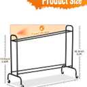 EXTCCT Tilt Basketball Rack Ball Storage Holder - Tilt Basketball Shooting Training Rack, Garage Sports Equipment Organizer, Outdoor and Indoor Rolling Balls Cart with Wheels