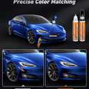 Pocartiffic Car Paint Pen, Premium Car Scratch Remover, Precise Automotive Touch up Paint, Effective Sratch Repair Pen for Car, Car Paint Scratch Repair 2pcs(Blue Paint+Varnish)