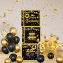 Gold Birthday Party Decorations Kit for Men,3pcs birthday Decorations for Men boys black and gold Balloon Boxes Birthday Party Favors