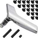 Metal Interior Door Handle Repair Kit (Chrome) | Compatible with Mercedes Benz W204 X204 C230 C250 C280 C300 C350 C63 GLK250 GLK280 GLK300 | Inside Inner Front or Rear Left Driver Side Door Lever