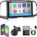 [4+64G] NHOPEEW Android Car Stereo for Toyota Venza 2008-2016 - Car Radio with 9 Inch HD Touchscreen - Wireless CarPlay & Android Auto / 32 EQ/WiFi/GPS Navi/SWC/Bluetooth + AHD Backup Camera