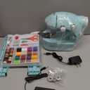 Sewing Machine for Beginners with Expansion Table and Foot Pedal and 42Pcs Sewing kit Finger Guard & Light Mini Small Portable Sewing Machines 2-Thread 2-Speed 2-Switches for Kids Ages 8-12 Peach Pink