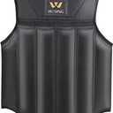 Wesing Martial Arts Muay Thai Boxing Chest Protector MMA Sanda Chest Guard (Small) Black