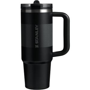 STANLEY Quencher ProTour Flip Straw Tumbler with Leakproof Lid | Built-In Straw & Handle | Cupholder Compatible for Travel | Insulated Stainless Steel Cup | BPA-Free (30 Ounces, Black Fade)