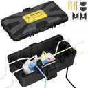 Outdoor Electrical Box Waterproof 10.3 x 5.9 x 3.7 in, IP54 Waterproof Extension Cord Cover Outlet Box, Weatherproof Connection Box for Electronics Outside, Power Strip, Light, Plug (medium)