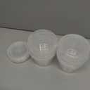 PLASTICPRO 6 Pack Twist Cap Food Storage Containers with Clear Screw on Lid- 4 oz Reusable Meal Prep Containers - Small Freezer Containers Microwave Safe Clear Plastic Food Storage