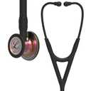 3M Littmann Cardiology IV Diagnostic Stethoscope, 6165, More Than 2X as Loud, Weighs Less, Stainless Steel Rainbow-Finish Chestpiece, 27" Black Tube, Stem, and Headset