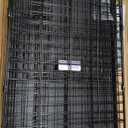 MidWest Homes for Pets 30-Inch iCrate Folding Dog Crate with Divider Panel, Leak-Proof Tray & Secure Latches Metal Wire Kennel for Medium Breeds Portable, Durable & Easy to Assemble, (Black)